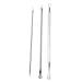 3Pcs Stainless Steel Blackhead Extractor Kit Acne and Pimple Removal Tools Set for Whitehead Blackhead Blemish and More - Professional and Personal Use (Silver)