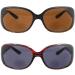 HyKaada 2 Pack Bifocal Reader Sunglasses 1.5x UV Protection Sun Reading Glasses - Designer Colors with 2 Pouches - Buy Online on GoSupps.com