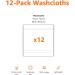 Amazon Basics Dual Performance Washcloths - 12-Pack Cotton True Blue True Blue Washcloths - Buy Online on GoSupps.com