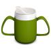 Ornamin 2-henkel mug with drinking trick 140 ml green with beak attachment (model 815 + 806) / special drinking aid tremor cup beak cup ... (green)