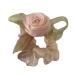 xbiez Hair Scrunchies Fairy Camellia Hair Ornament Elastic Hair Tie for Female and Young Girls Ponytail Holders Pink
