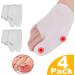 2 Pairs Silicone Gel Bunion Protector Sleeves with Toe Caps - Toe Blister Protection & Corn Reduction - White - Buy Online on GoSupps.com