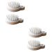 Magiclulu 4 piece of cleaning scrubber hair washed stationary scalp stimulating brush head massage brushes scalp navy.