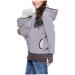 SouiWuzi Baby Carrier Hoodie Maternity Baby Carrier Hoodie Women Baby Wearing Kangaroo Jacket Coat Sweatshirt Gray