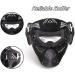 NINAT Airsoft Mask Full Face Tactical Mask with Lens Goggles for Halloween CS Cosplay - Black/Green/Tan/Grey - Buy Online on GoSupps.com
