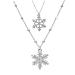 COLLBATH A Necklace Necklaces Women Pendant Necklace Snowflake Necklace Accessories Sweater Chain Miss Long