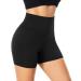 Fuelmefoot cycling pants women short sports pants high waist yoga shorts leggings summer leggings underpants fitness hot pants gym bike.A01-black L-XL