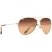 Maui Jim Mavericks Polarized Aviator Sunglasses Gold/Hcl Bronze - 61mm - Buy Online on GoSupps.com