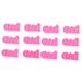STOBOK Silicone Gumdrop Mold 12 Pcs Keychain Mold Dad Silica Gel Chocolate Candies Key Chain Resin Silicone Mold Pinkx2pcs 8X4.2X1CMx2pcs