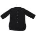 Salon Smock Long Sleeve Hairdressing Cape for Clients Stylist for Hair Salon Dog Nail Tech Massage Beauty Spa (Black)