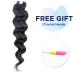 ToyoTree 14 Ocean Wave Crochet Hair - 8 Packs Natural Black Braids, Synthetic Extensions (1B) - Buy Online on GoSupps.com