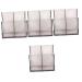 POPETPOP 4 Pcs Storage Rack Clear Makeup Brush Holder Nail Art Organizers and Storage Nail Stand Nail Tech Organizer Nail Technician Organizer Bit Holder Armrest Tweezers Plastic 10.3x9.7cmx4pcs Blackx4pcs