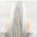 BGHJUE African Wig - White Long Straight Synthetic Lace Front Wig for Black Women | Soft & Heat Resistant Hair - Buy Online on GoSupps.com