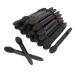 KALLORY Set De Maquillaje Women Makeup Set 50pcs Brush Sponge Double- Headed Practical Lightweight Eyeshadow Brush Eyeshadow Makeup Brush for Travel Black Black Eyeshadow Sponge Applicator 100pcs Black