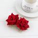 Iwobi Ladies Rose Flower Hair Clip - Elegant Bridal Hair Jewelry for Weddings Parties Halloween & Masquerades (Red) - Buy Online on GoSupps.com