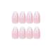 24PCs Flame Coffin Square Acrylic Press-On Nails | Pink Fire Glue-On Fingernails for Women & Girls | DIY Manicure Salon - Buy Online on GoSupps.com
