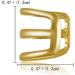 Ximimark 15 Pcs Dreadlock Beads Hair Rings Set - Gold Silver Bronze | Adjustable Hair Cuff Clip for Braid Styling - Buy Online on GoSupps.com