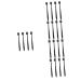 Minkissy 20 Stk soft toothbrush ultra soft wear -resistant toothbrush aesthetic toothbrush with fine bristle brevi toothbrush child travel toothbrush round tube camping pp