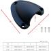 Berfi Life Marine Wire Cable Vent Cover - Black Small Clam Shell Vent for Boat/Yacht - 1 Piece with 3 Screws - Buy Online on GoSupps.com