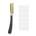 Straight Shaving Razor for Men Professional Barber Straight Razor Stainless Steel Straight Edge Razor Salon Quality Anti Slid Cut Throat Shavette for Barbershop Salons Hairdressing (Gold)