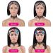 Usexy 8 Inch Headband Wig Bob Human Hair for Black Women - 150% Density Easy Wear Half Wig with Free Headband - Natural Color - Buy Online on GoSupps.com