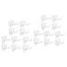 Baluue 20 Pcs Eyebrow Design Ruler Microblading Adhesive Eyebrow Sticker Eyebrow Ruler Tool White Plastic 22x5cmx2pcs Whitex2pcs
