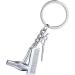 Hair Dryer Keychain Cute Hairdresser Comb Scissors Hair Dryer Keychain | Hairdresser Hair Stylist Jewelry Fashionable Pendant For Salon Graduation Jewelry Silver - Buy Online on GoSupps.com