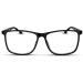 Matte Black Large Frame Reading Glasses for Men | TR-90 Sturdy & Flexible Spring Hinges | Modern Design | High Vision | 1.75 Magnification - Buy Online on GoSupps.com