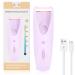 Heated Eyelash Curler  USB Rechargeable Electric Eyelash Curler  Heated Lash Curler for Quick Natural Curling and 24 Hours Long Lasting  Best Gifts for Women  Newly Updated Model (Purple)