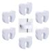 Kids Door Stop Foam Door Stop Baby Safety Door Stop Kids Safety Door Stop Foam Door Stop Kids Safety Door Stop Kids Finger Foam Door Stop 6PC 6 Pezzi-White