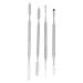 Didiseaon 4 pi ces B tonnets de Maquillage Acier Inoxydable Outils de M lange Cosm tiques Multifonctions pour Maquilleurs Professionnels et Manucure