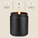 Luxurious Oakmoss Vetiver & Musk Scented Candles | Natural Soy Wax Aromatherapy Candle in Elegant Black Jar | Perfect for Home Fragrance - Buy Online on GoSupps.com