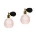 MAGICLULU 2 Sets Perfume Bottle Spray for Perfume Clear Light Bulbs Refillable Perfume Fancy Light Bulbs Fine Perfume Pump Sprayer Portable Light Bulb Glass Cosmetic Empty Bottle Travel Pink