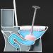 HMQCI High Pressure Toilet Plunger - Removes Heavy Duty Clogs - Blue - Buy Online on GoSupps.com