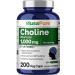 NusaPure Choline Bitartrate 1000 mg 200 Veggie Capsules (Vegetarian Non-GMO)