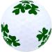 Navika Shamrock Good Luck Clover Print White Golf Balls - St. Patrick's Day Gift | Sleeve of 3 Balls - Buy Online on GoSupps.com