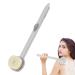Shower Back Scrubber Scrub Bath Brush Exfoliating Body Scrubber with Soap Dispenser Long Handle Back Brush Deep Cleansing Shower Body Brush for Skin Exfoliating Gray