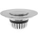 Bathroom Tub Stopper Press Pop Up Sink Drain Strainer with Anti-Clogging Filter Basket Detachable Rust Resistant Basin Sink Plug Stopper for 2.95-3.54 Inch Drain Hole CA