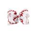White Softball Hair Clips Bow White Softball Hair Ring Tie White Softball Cheer Bow BBG47 (White Hair Clips)