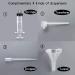 2 Pack 100ml Frosted Glass Spray Bottles with 4 Free Perfume Dispensers - Buy Online on GoSupps.com
