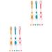 Minkissy 12 pc toothbrush child soft toothbrush toddler organically biodegradable toothbrush children toothbrush travel toothbrush toothbrush animal oral