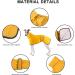 Waterproof Greyhound Raincoat - Lightweight Whippet Coat for Medium Large Dogs - S Yellow - Buy Online on GoSupps.com