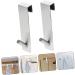Gadpiparty 6 Pcs Bathroom Door Hook Shower Door Coat Hangers Bath Towel Hooks Back Door Hook Storage Coat Hook 17.8X4CMx3pcs Silverx3pcs - Buy Online on GoSupps.com