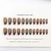 24Pcs/Set Press On Nails Coffee Long Fake Nail Detachable Patch False Nails Acrylic Fake Nails Full Cover Nails Tips Artificial Finger Manicure Press on nails for Women and Girls - Buy Online on GoSupps.com
