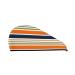 Hair Towel Wrap Hair Drying Towel with Button Towel Turban Head Towel to Dry Hair Quickly (Colorful Pastel Stripes)