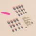 24Pcs/Set Press On Nails Mid Length Fake Nail with Blue Green Stripe Pattern False Nails Acrylic Fake Nails Full Cover Nails Tips Artificial Finger Manicure Press on nails for Women and Girls - Buy Online on GoSupps.com