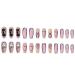 Foccna Comic Pink Press on Nails - Extra Long Acrylic Coffin LOVE Design Fake Nails for Women - 24 pcs - Buy Online on GoSupps.com