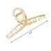 3pcs Metal Strong Hair Claw Clips - Nonslip Large Hair Claw Clip Set for Fashionable Hair Styling - Perfect for Women and Girls with Thin or Thick Hair (Rose Gold, Silver, Gold) - Buy Online on GoSupps.com