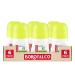 Borotalco Borotalco Active Roll-On Deodorant Yellow alcohol-free with odor-fighting molecules for gradual fragrance release cedar and lime scent deodorant for men and women 6 x 50ml bottles