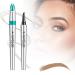 JQIWN Upgrade Magic Eyebrow Pencil 2024 3D Waterproof Microblading Eyebrow Pen 4 Tipped Precise Brow Pen Waterproof Makeup Contouring Pen Fine Stroke Creates Natural Makeup Effect (Light Brown B) Light Brown B